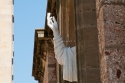 Statue of Catholic relevance persons in the main esplanade of the sanctuary of Montserrat, religious center of Catalonia, Spain