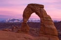 Sunset over Delicate Arch, Arches National Park, Utah, USA