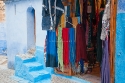 Souvenirs shop in Chaouen, Morocco, also known as